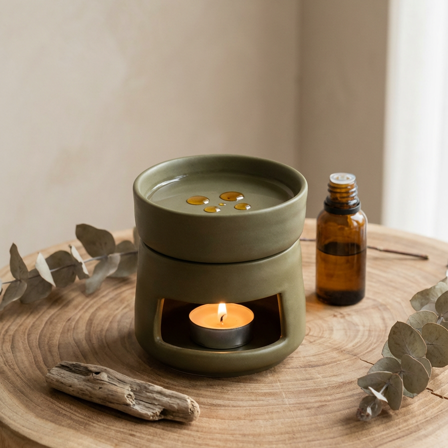 ember ceramic oil diffuser & wax burner